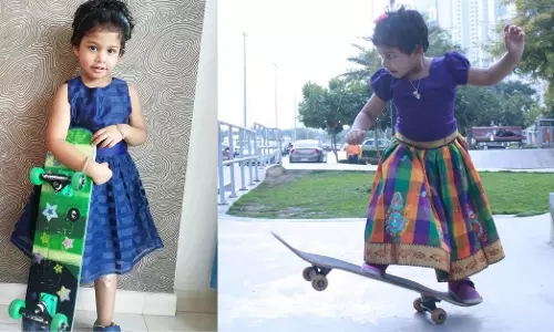 Indian skateboarding sensation Janaki Anand