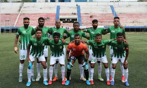 Kickstart FC playing in the BDFA Super Division