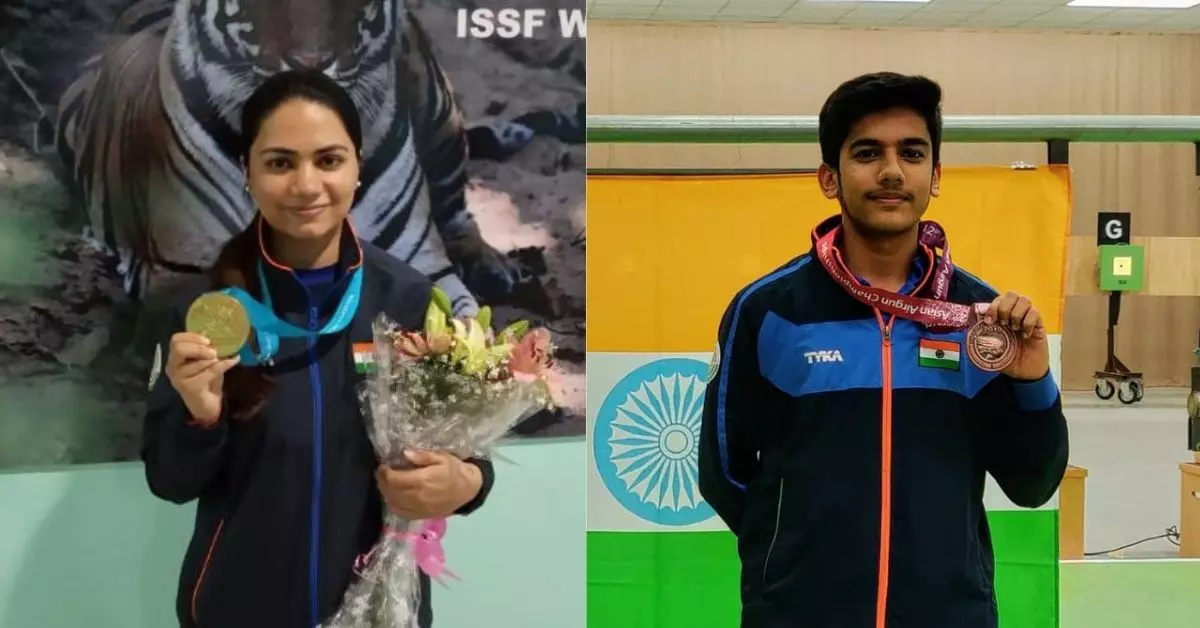 Apurvi Chandela and Aishwary Pratap Singh
