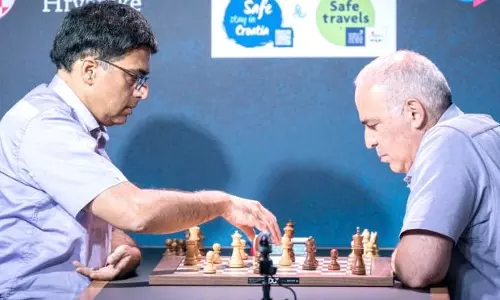 Viswanathan Anand and Garry Kasparov Croatia Grand Chess Tour