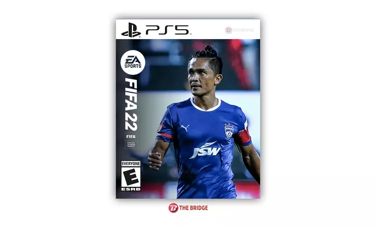 Fan Edit of Sunil Chettri on FIFA 22 cover Fan Edit of Sunil Chettri on FIFA 22 cover