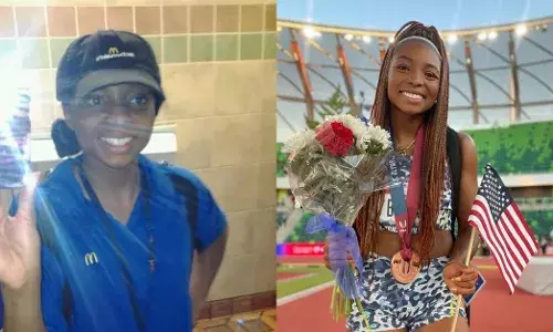 Quanesha Burks worked at McDonalds for years before qualifying for Tokyo Olympics