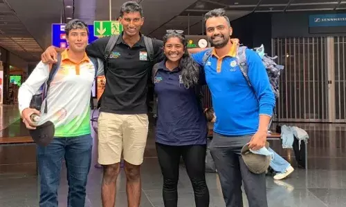 Indian sailing team becomes the countrys first contingent to land in Tokyo for Olympics Indian sailing team becomes the countrys first contingent to land in Tokyo for Olympics