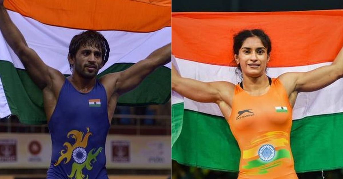 Vinesh Phogat & Bajrang Punia — Stars of Indian wrestling contingent at