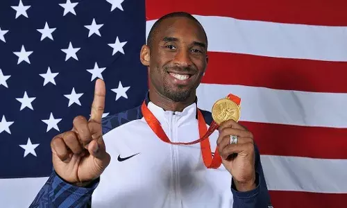 Kobe Bean Bryant after wining Olympics gold at Beijing 2008