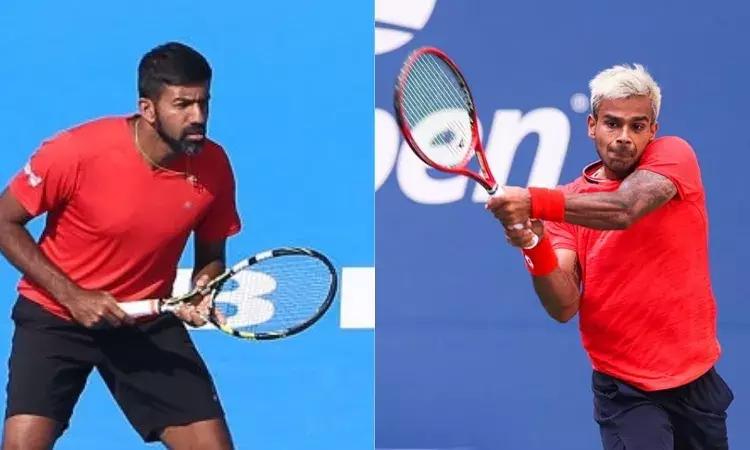 Indian Tennis Players Rohan Bopanna and Sumit Nagal Indian Tennis Players Rohan Bopanna and Sumit Nagal