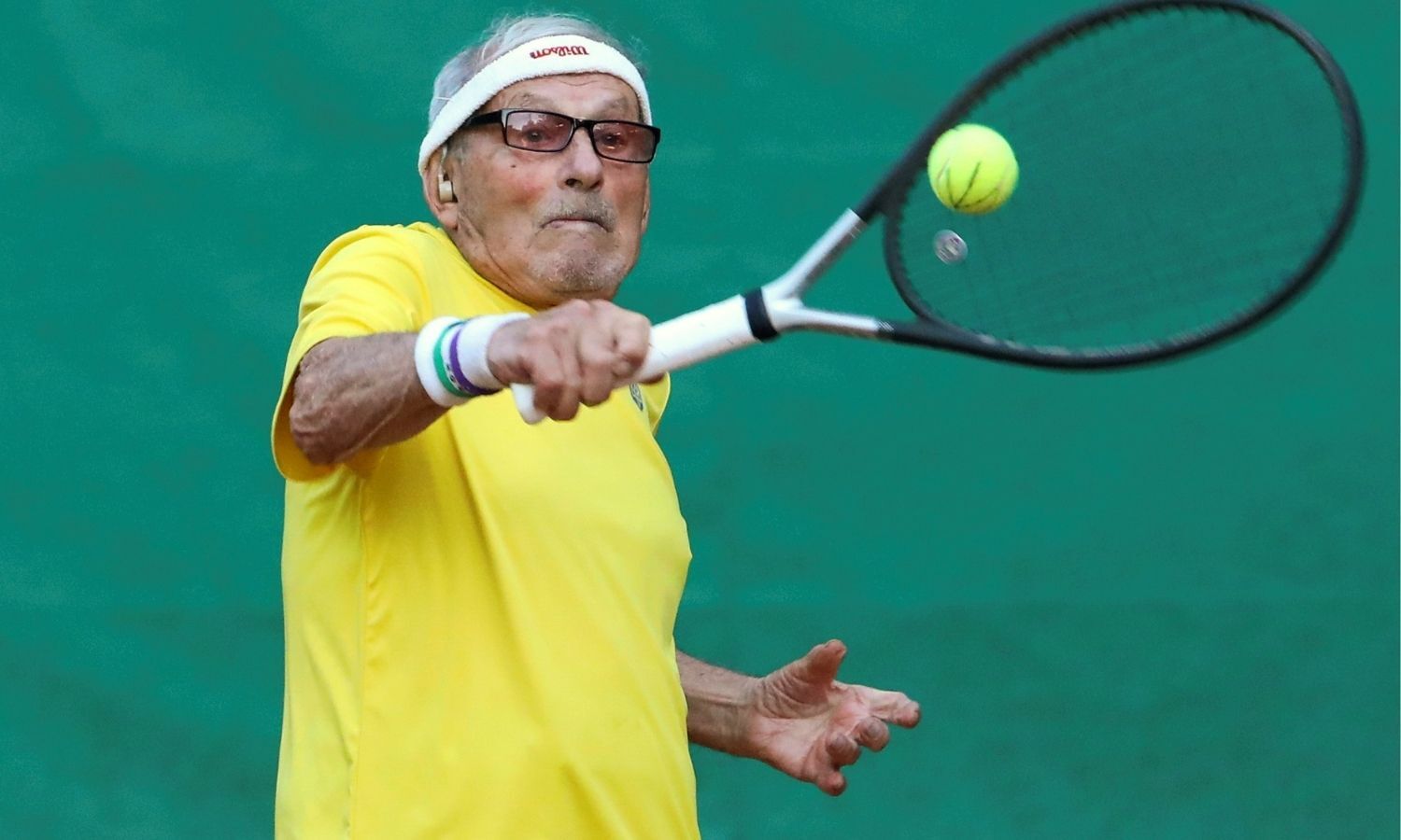 Meet the 97-year-old Leonid Stanislavskyi, the world's oldest tennis player