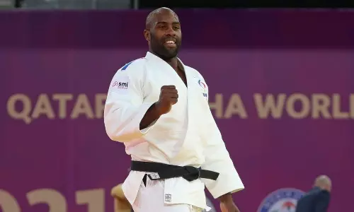 Judoka Teddy Riner is eyeing for gold at Tokyo Olympics