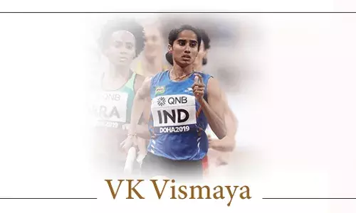 Indian sprinter VK Vismaya