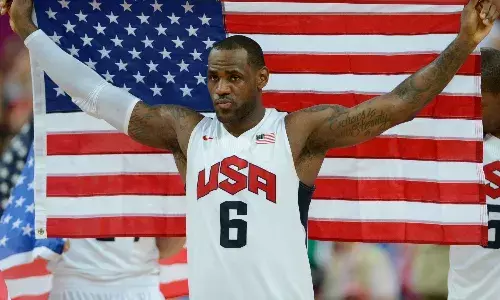 LeBron James representing USA