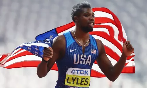 Noah Lyles favorite for gold in Tokyo