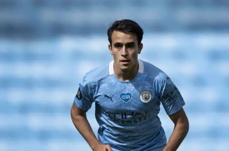 Eric Garcia in action for Manchester City (Source: Everything Barca)