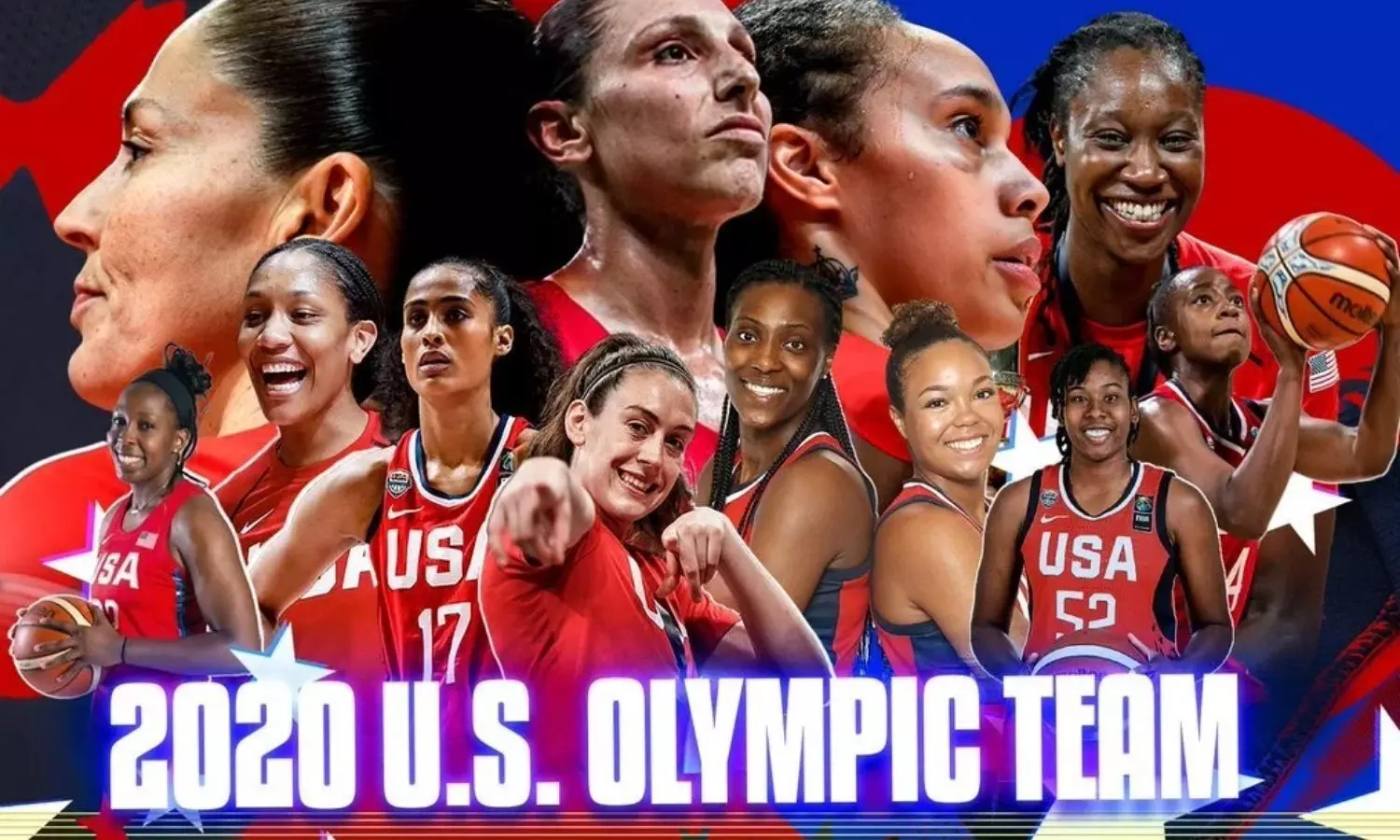 USA Squad For The 2020 Olympics Headlined By Names Such As Breanna Stewart, AJa Wilson, Sue Bird and Diana Taurasi (Source: Bleacher Report)