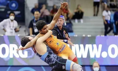 Jaskran Singh Wrestler silver cadet world championship