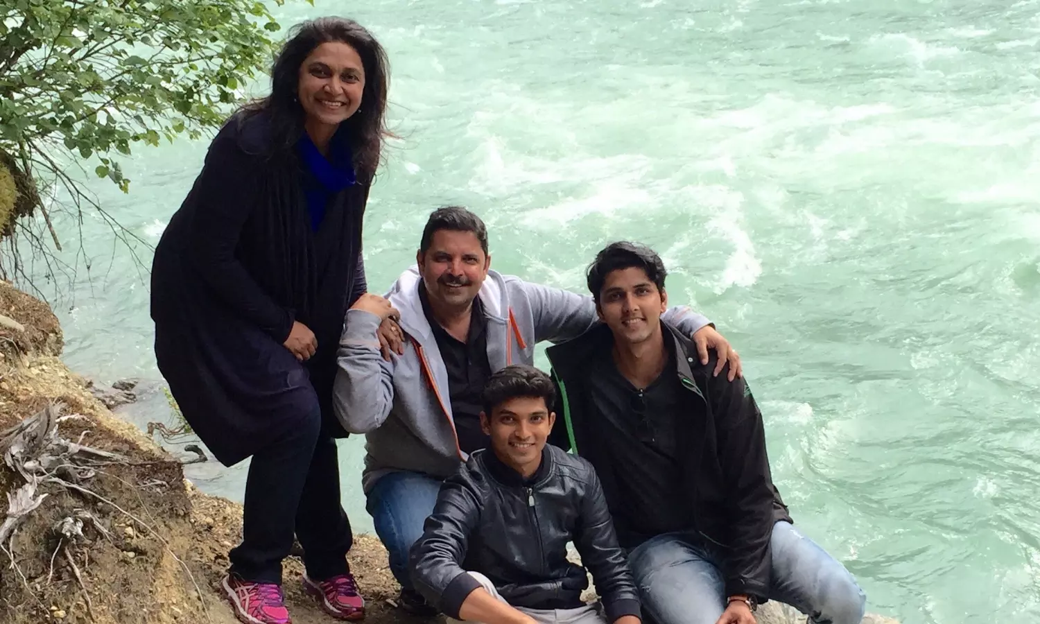 Vedaant and his family. Vedaant and his family.