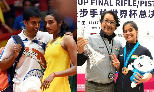 Coach Pullela Gopichand and Jaspal Rana