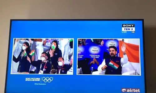 The Indian contingent at the Tokyo Olympics
