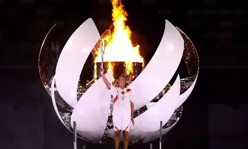 tennis player aaomi osaka Opening ceremony