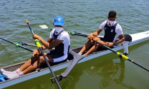 Indian rowers Arjun Lal and Arvind Singh qualify for semifinals at Tokyo Olympics (Source; Doordarshan)