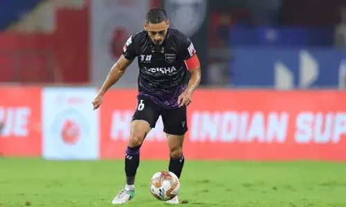 Cole Alexander playing for Odisha FC in the ISL Cole Alexander playing for Odisha FC in the ISL