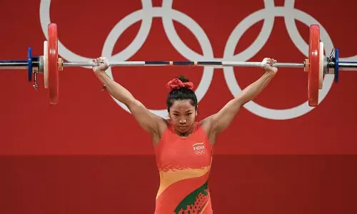 Mirabai Chanu at Tokyo Olympics