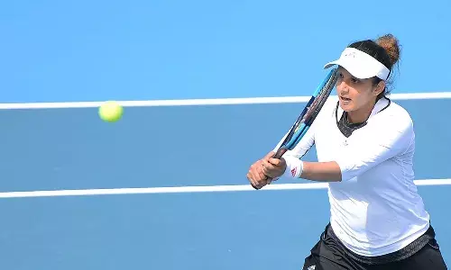 Sania Mirza competing at her 4th Olympics