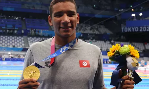 Ahmed Hafnaoui wins Gold at Tokyo Olympics