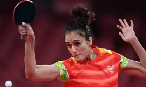Manika Batra at the Tokyo Olympics