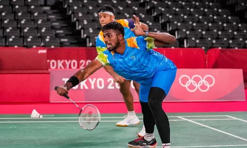 Satwiksairaj Rankireddy and Chirag Shetty at the Tokyo Olympics