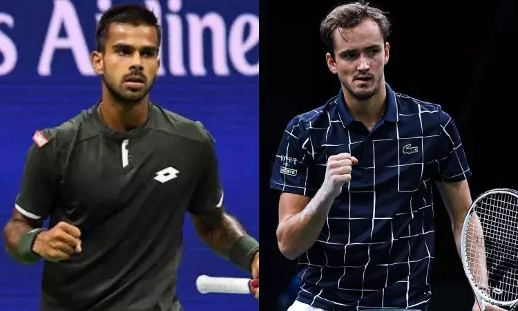 Sumit Nagal and Daniil Medvedev