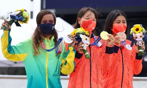 Teen skateboarders make their way to the Olympic podium