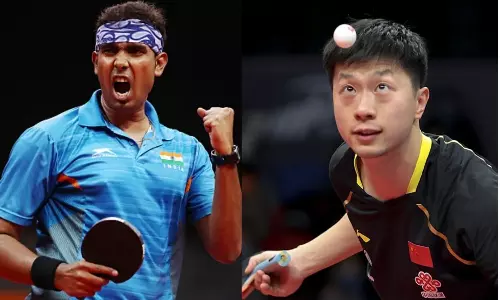 Sharath Kamal will face the reigning World and Olympic champion Ma Long