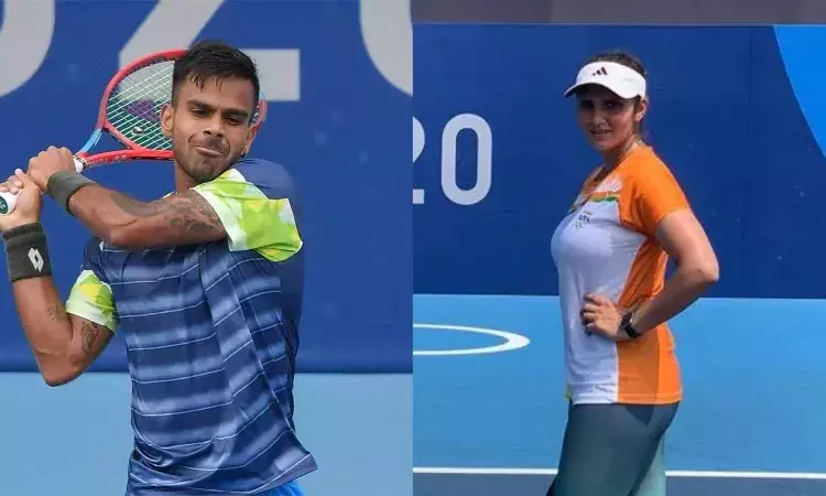 Indian tennis players Sumit Nagal and Sania Mirza
