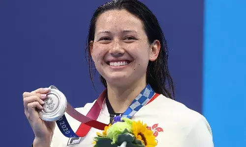 Siobhan Haughey after winning silver medal at Tokyo Olympics