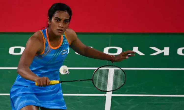 Badminton player PV Sindhu at Tokyo Olympics Badminton player PV Sindhu at Tokyo Olympics