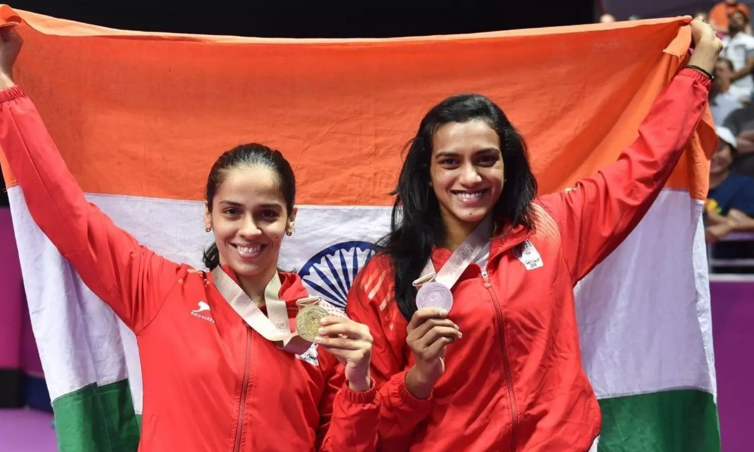 The poster girls of Indian badminton - Saina Nehwal and PV Sindhu (Source: Getty)