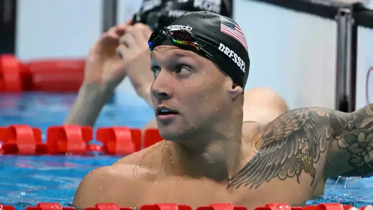 World Record holder Caeleb Dressel equals the Olympic Record