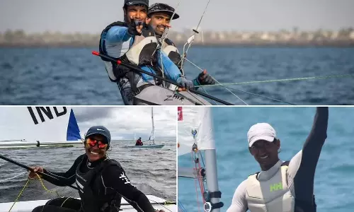 indian sailors at tokyo olympics