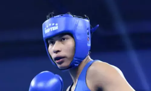 Indian Boxer Lovlina Borgohain at Tokyo Olympics Indian Boxer Lovlina Borgohain at Tokyo Olympics