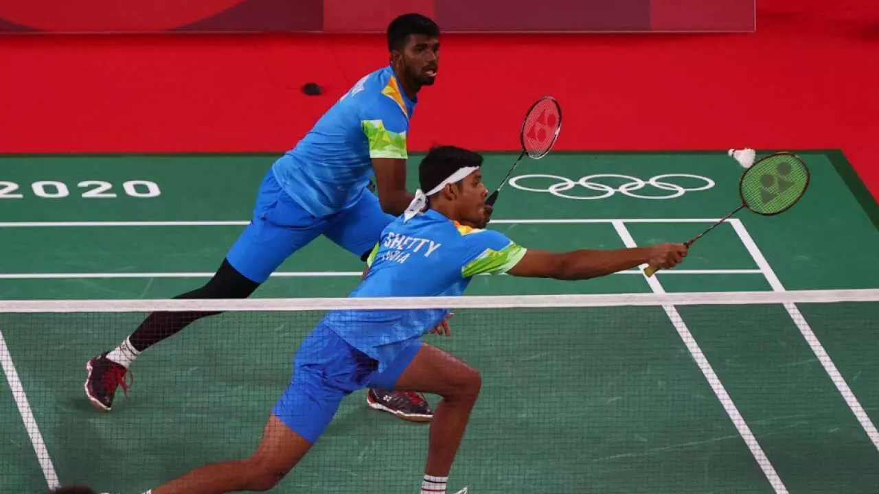 Satwiksairaj Rankireddy and Chirag Shetty at the Tokyo Olympics (Source: DNA)