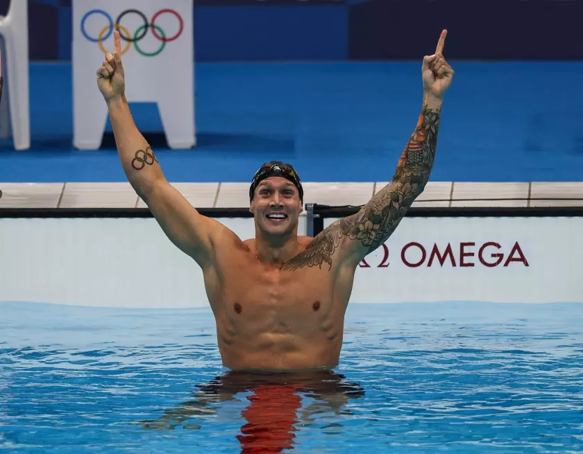 US swimming star Caeleb Dressel has won as many gold medals in Tokyo as there are rings in the Olympics logo [Source: Los Angeles Times]