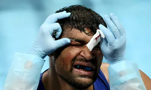 Boxer Satish Kumar at the Tokyo Olympics (Source: Getty) Boxer Satish Kumar at the Tokyo Olympics (Source: Getty)