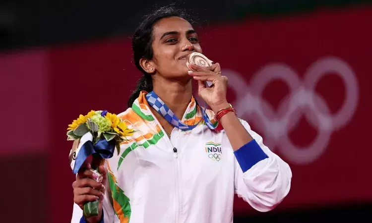 PHOTOS: PV Sindhu wins historic Olympic bronze - glimpses from the podium