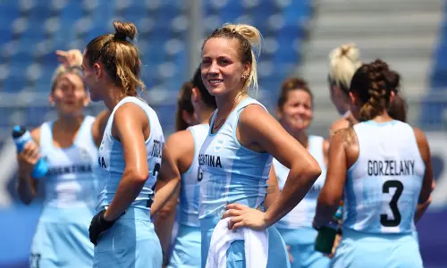 The Womens Hockey team of Argentina