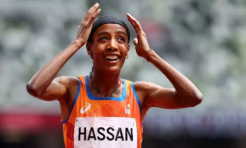 Athlete Sifan Hassan at Tokyo Olympics (Source: getty)