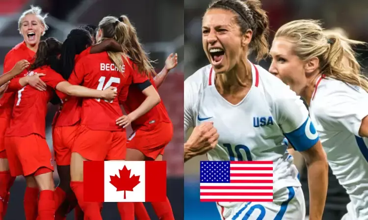 Canada Womens Football Team and USA Football Womens Team