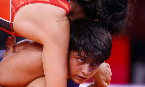 Sonam Malik at Tokyo Olympics(Source: Reuters)