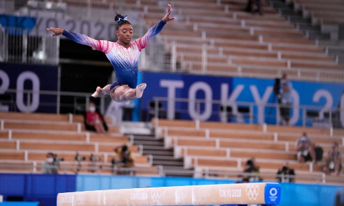 Gymnast Simone Biles at Tokyo Olympics (Source: Getty)