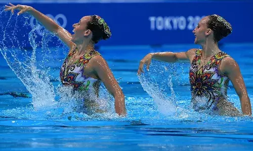 Tokyo Olympics: Madhuri Dixits Aaja Nachle features in Artistic Swimming Duet event
