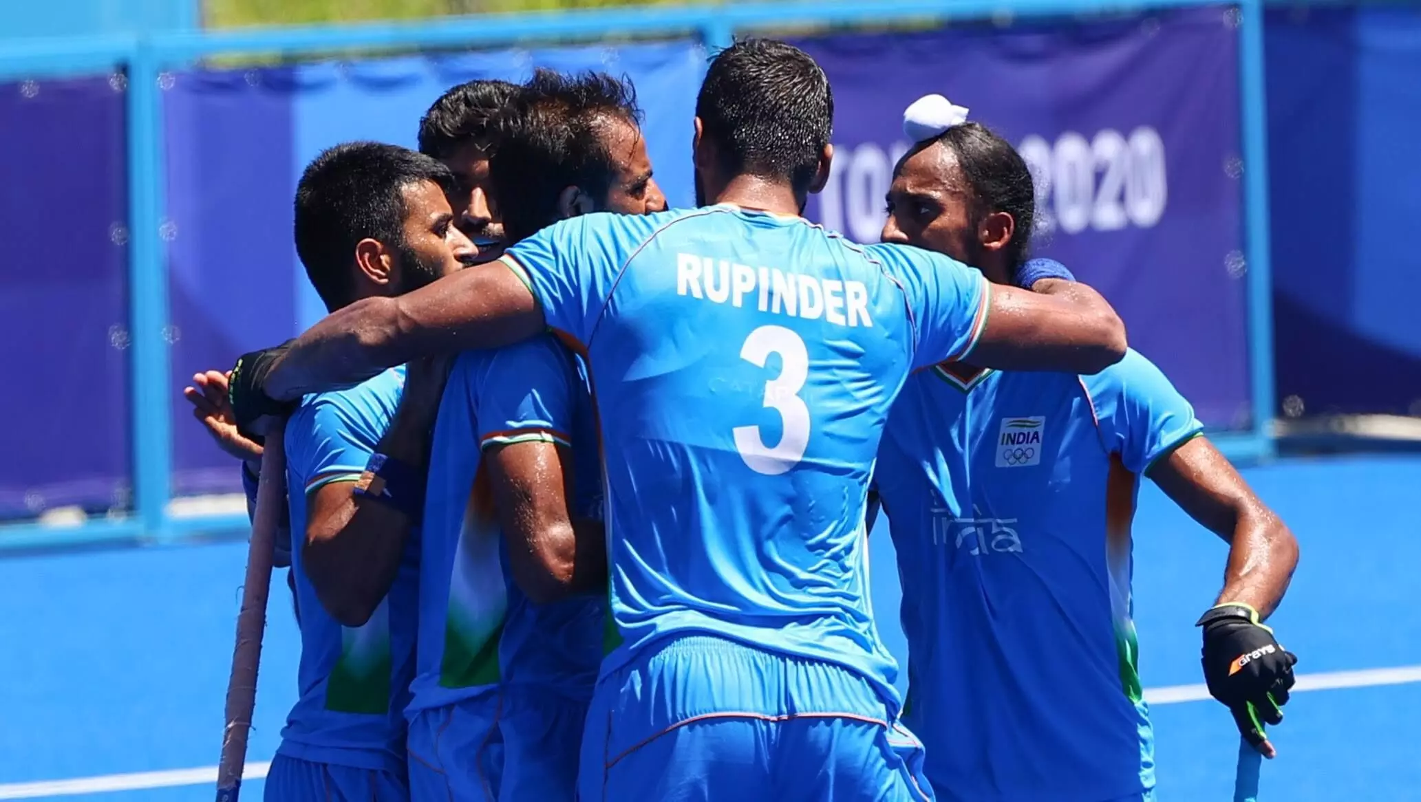 Rupinderpal Singh after scoring goal from a penalty stroke for India (Source: Reuters)